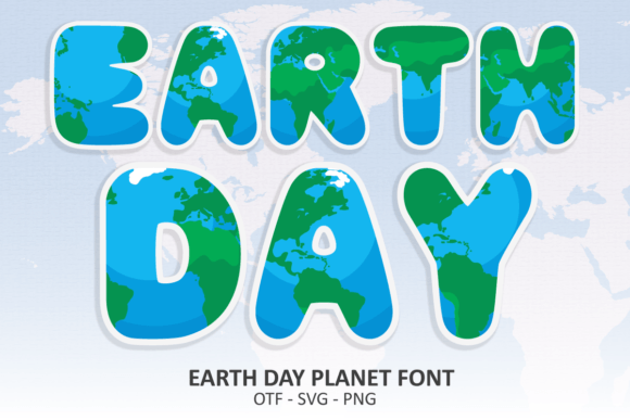 Craft Stunning Eco Designs with Earth Day Planet Font