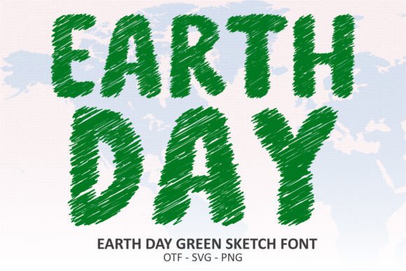 Earth Day Green Sketch: A Handmade Font for Makers