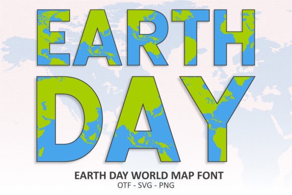 Earth Day World Map Font: A Thoughtful Review for Editorial Designers