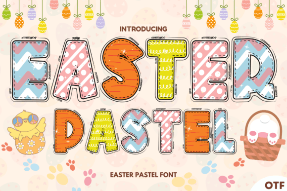 Easter Pastel: A Colorful Typeface for Small Business Branding