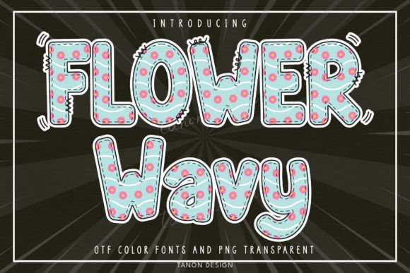 Flower Wavy Font: A Handmade Maker's Creative Companion for Labels, Cards, and Packaging