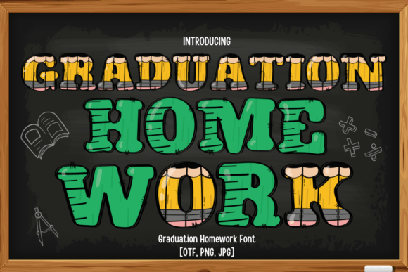 Graduation Homework Font for Modern Web Design