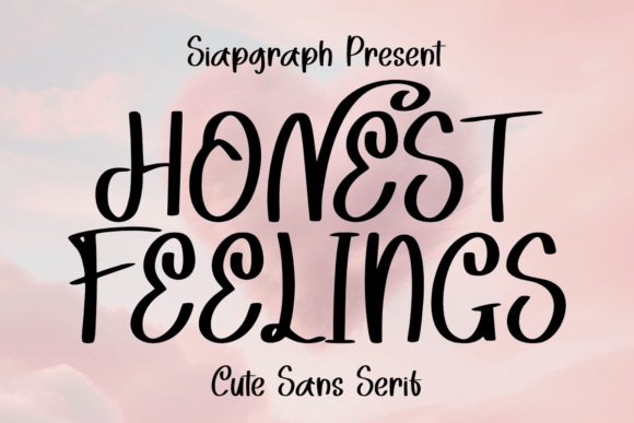 Honest Feelings Font: Playful Typography for Editorial Design