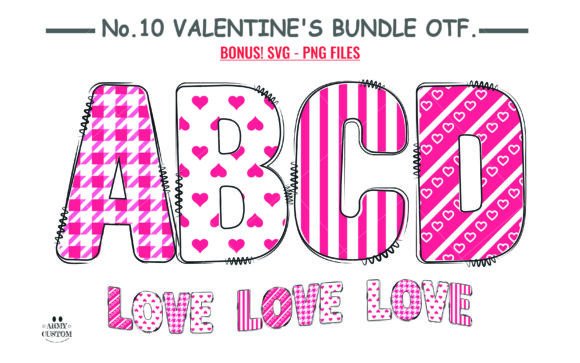 Love Valentine’s Army Font for Makers
