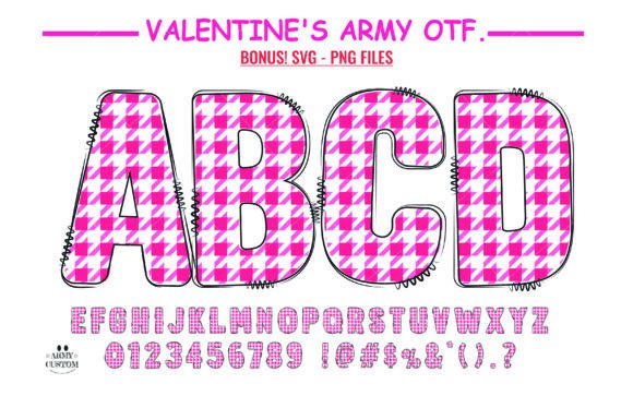 Love Valentine’s Houndstooth Font