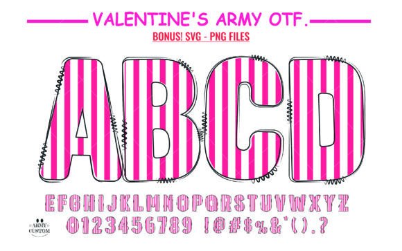 Love Valentine’s Stripe Font