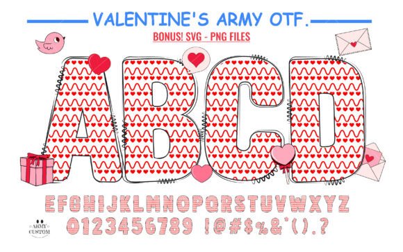 Love Valentine’s Wave Line Font