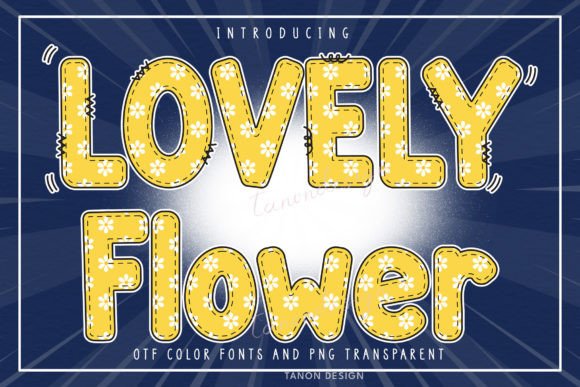 Lovely Flower Font Brings Charm to Handmade Products