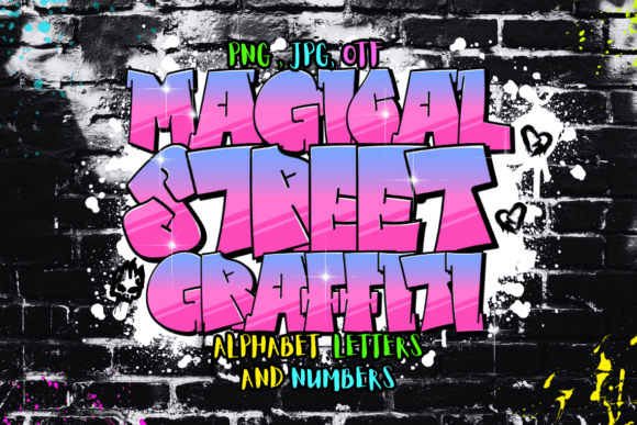 Magical Street Graffiti: A Color Font for Distinctive Brand Identity