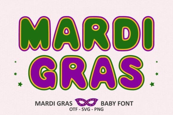 Mardi Gras Baby Review: A Color Font That Demands Attention