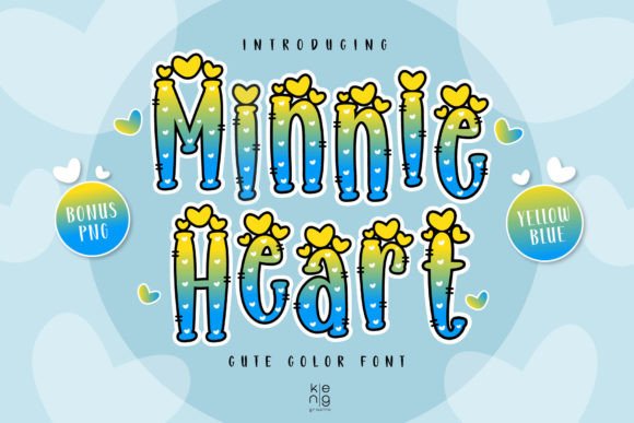 Minnie Heart Y-b: A Playful Color Font for Modern Web Design
