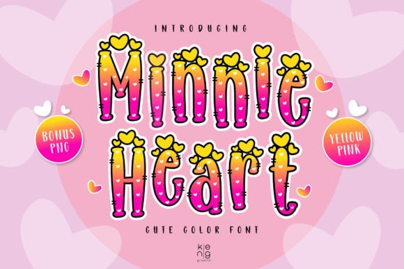 Minnie Heart Y-P: A Color Font That Adds Cute Punch to Campaigns