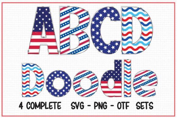 Patriotic Doodle Brings Optimistic Energy to Display Font Design