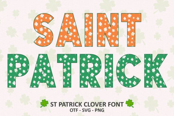 St Patrick Clover: A Bold Color Font for Your Brand Identity