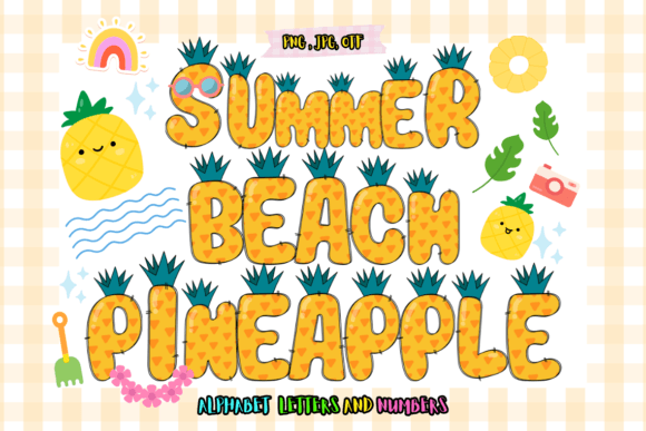 Summer Beach Pineapple Color Font Review: A Tropical Typeface for Brand Design