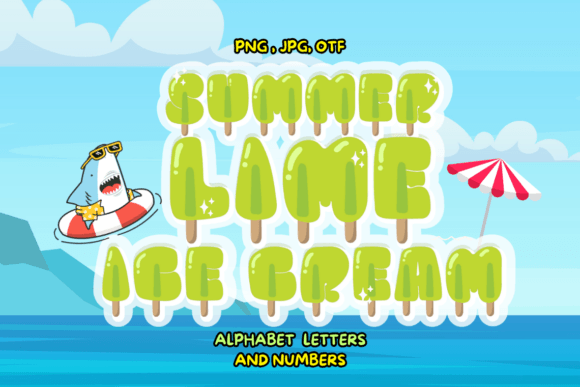 Summer Lime Ice Cream: A Handmade Font for Zesty Creations