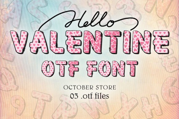 Valentine Alphabet Love Font
