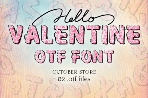 Valentine Alphabet Love Heart Font